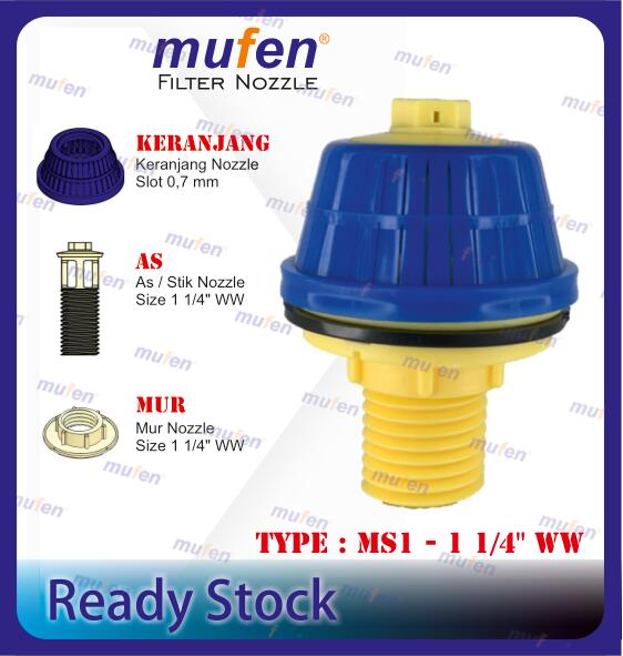 semua nozzle-12 Filter Nozzle MS1-1 1/4" WW
