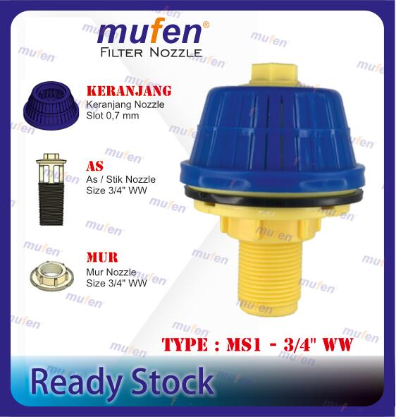 semua nozzle-13 Filter Nozzle MS1-3/4" WW