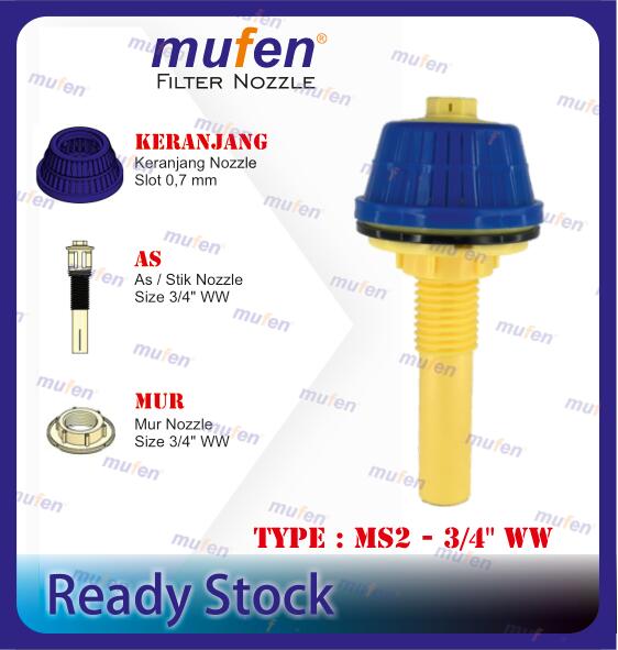 semua nozzle-15 Filter Nozzle MS2-3/4" WW