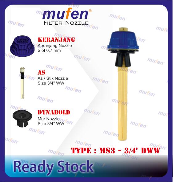 semua nozzle-18 Filter Nozzle MS3-3/4" DWW
