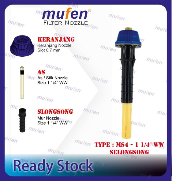 semua nozzle-20 Filter Nozzle MS4-1 1/4" WW + Slongsong