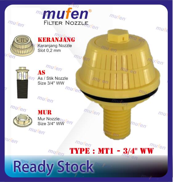 semua nozzle-24 Filter Nozzle MT1-3/4" ww