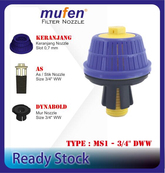 semua nozzle-36 Filter Nozzle MS1-3/4" DWW