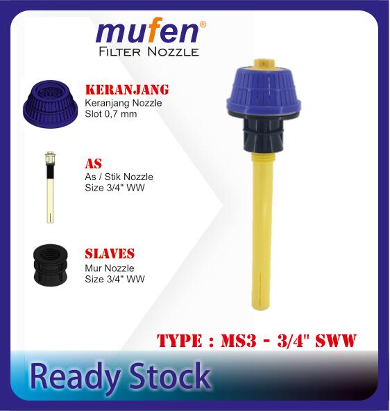 semua nozzle-42 Filter Nozzle MS3-3/4" SWW